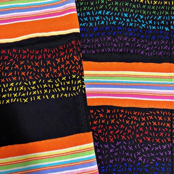 Rainbow Embroidered Denims 🔥 one of one - Picture 3 of 4